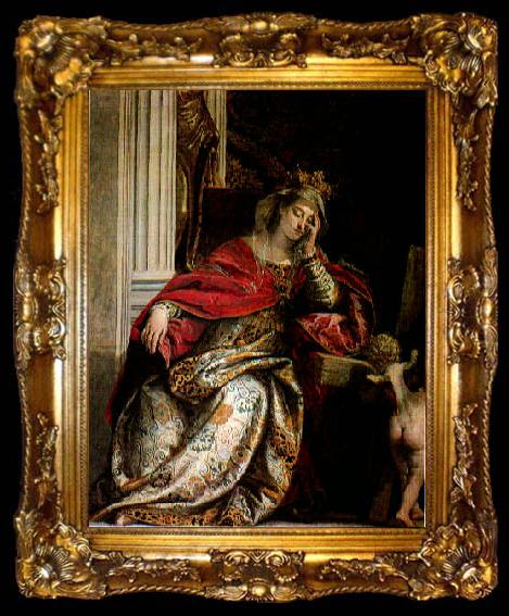 framed  VERONESE (Paolo Caliari) The Vision of Saint Helena, ta009-2